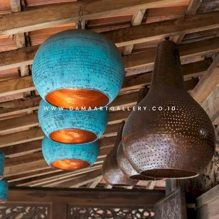 Lampu Gantung Tembaga Kuningan Asli